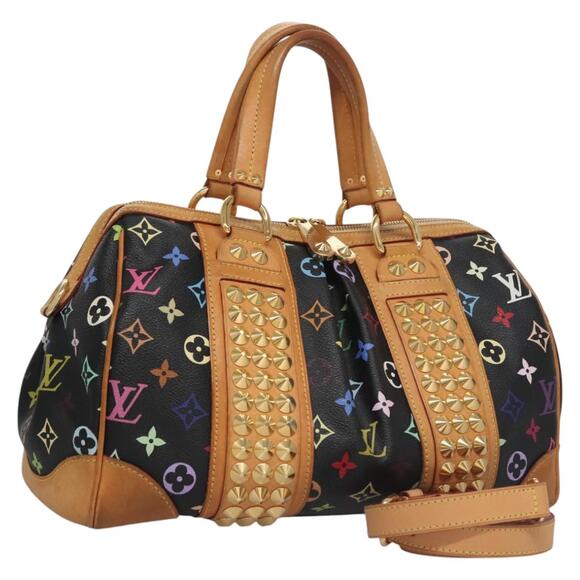 LOUIS VUITTON Monogram Multicolor Courtney MM Bag Black M45642 - Picture 1 of 16